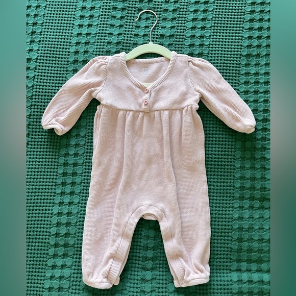 *3 for 10* Baby gap pink waffle knit  footless sleeper - Picture 1 of 4